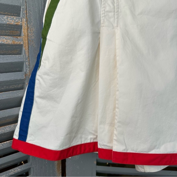Tory Burch Pleated Color Trim Skort Off White Sz 12 - Picture 5 of 15